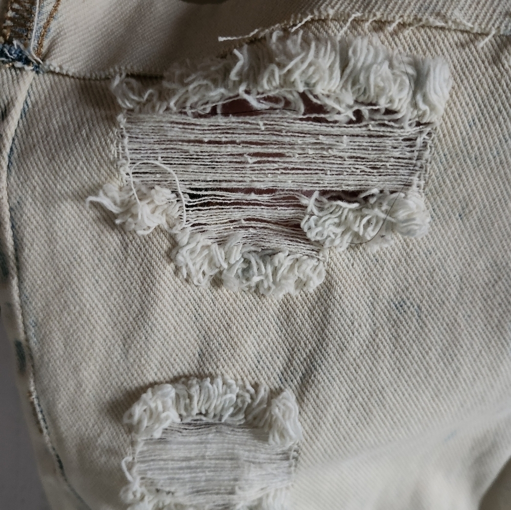 Pacsun Mom Distressed Denim  Shorts Size 25 - Picture 4 of 14